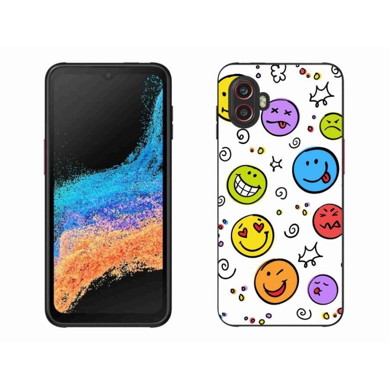 Gelový kryt mmCase na mobil Samsung Galaxy Xcover 6 Pro - smajlíci