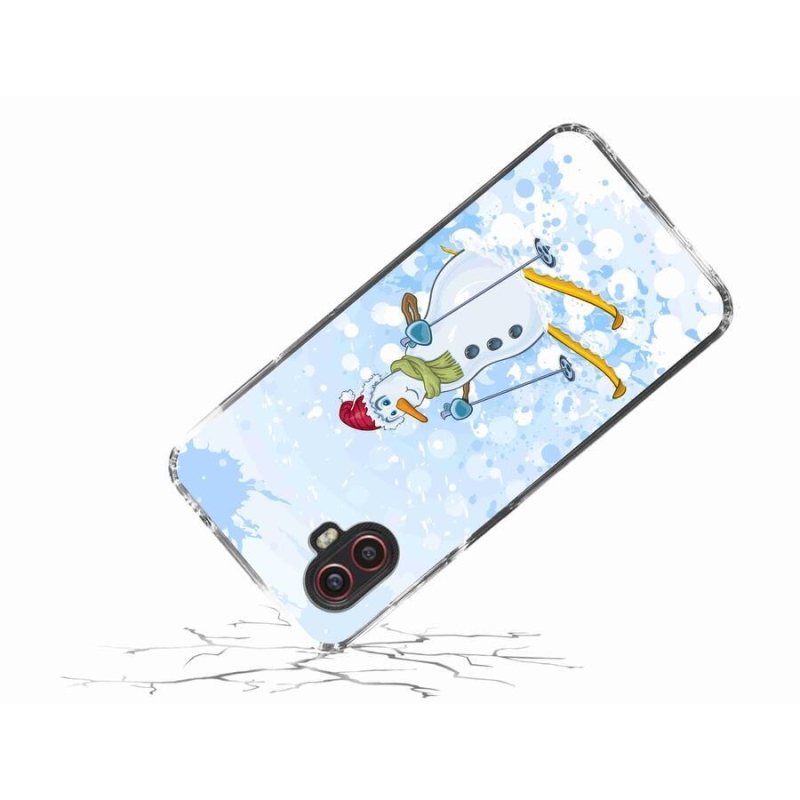 Gelový kryt mmCase na mobil Samsung Galaxy Xcover 6 Pro - sněhulák