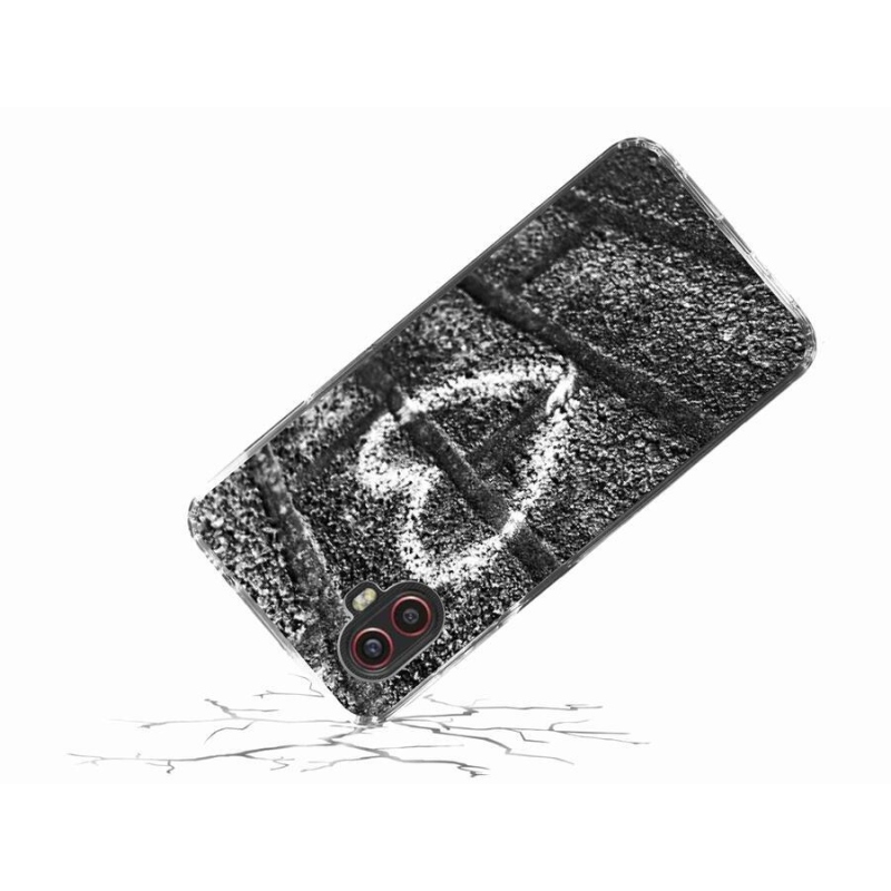 Gelový kryt mmCase na mobil Samsung Galaxy Xcover 6 Pro - srdce na zdi