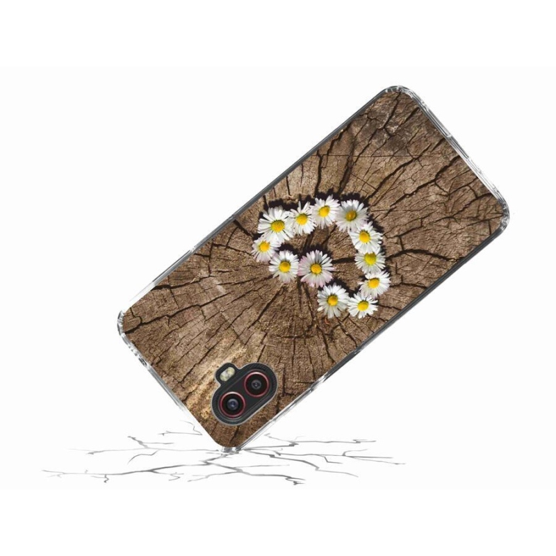Gelový kryt mmCase na mobil Samsung Galaxy Xcover 6 Pro - srdce z kopretin