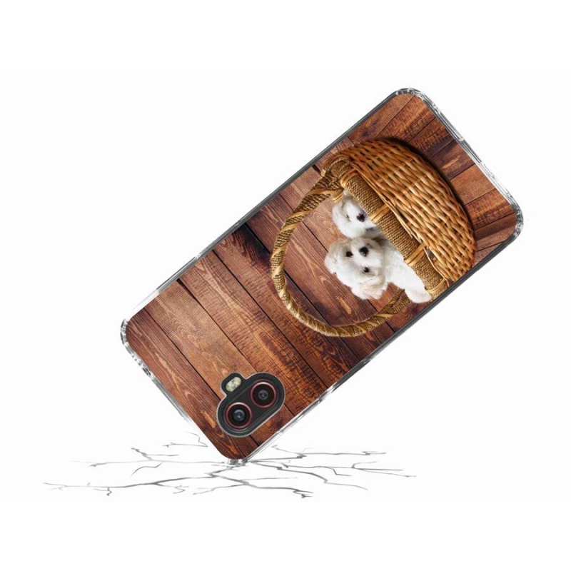 Gelový kryt mmCase na mobil Samsung Galaxy Xcover 6 Pro - štěňátka