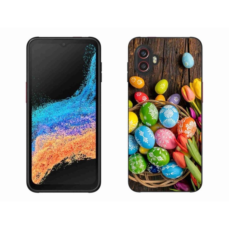 Gelový kryt mmCase na mobil Samsung Galaxy Xcover 6 Pro - velikonoční vajíčka