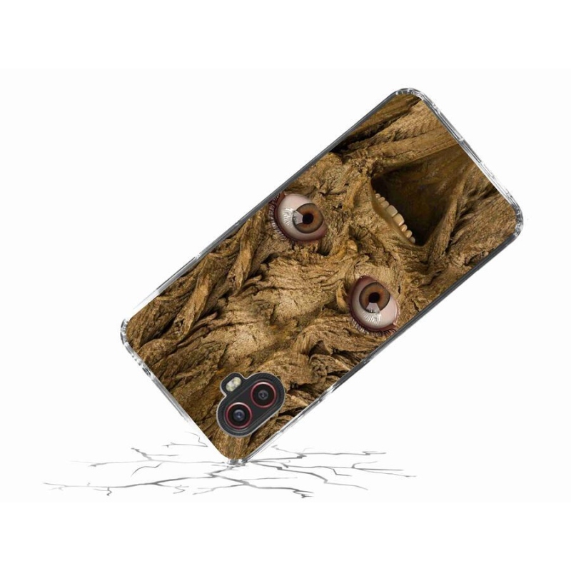 Gelový kryt mmCase na mobil Samsung Galaxy Xcover 6 Pro - veselý strom s očima