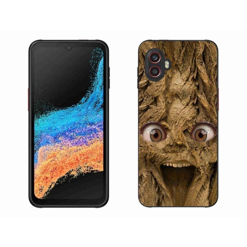 Gelový kryt mmCase na mobil Samsung Galaxy Xcover 6 Pro - veselý strom s očima