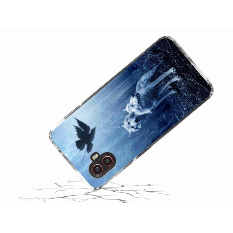 Gelový kryt mmCase na mobil Samsung Galaxy Xcover 6 Pro - vlci v lese