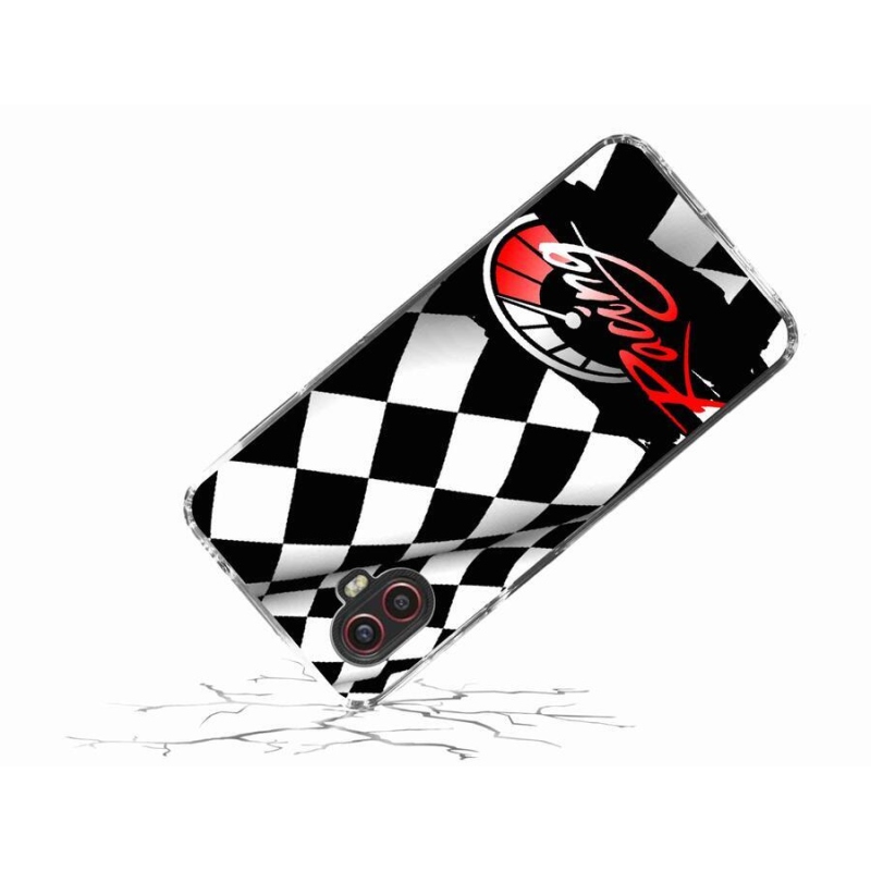 Gelový kryt mmCase na mobil Samsung Galaxy Xcover 6 Pro - závodění