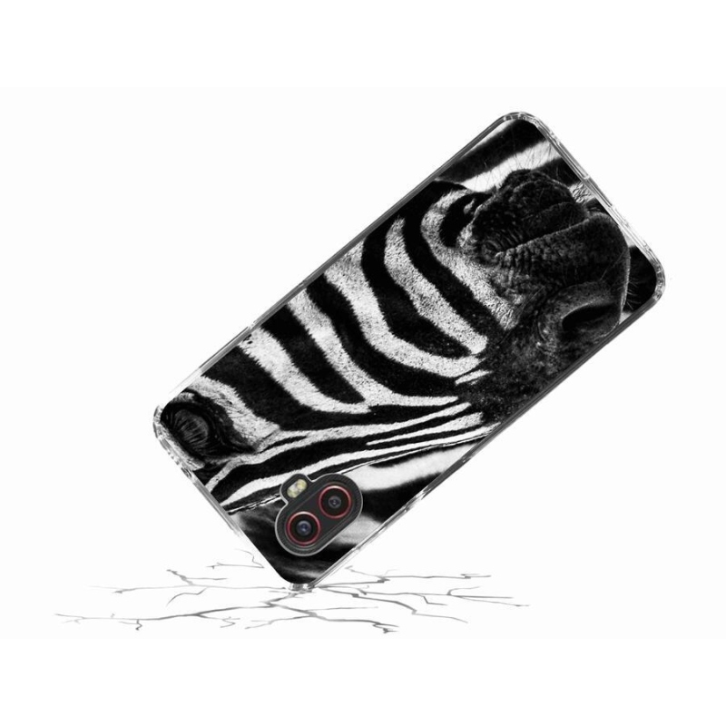 Gelový kryt mmCase na mobil Samsung Galaxy Xcover 6 Pro - zebra