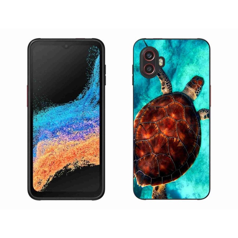 Gelový kryt mmCase na mobil Samsung Galaxy Xcover 6 Pro - želva