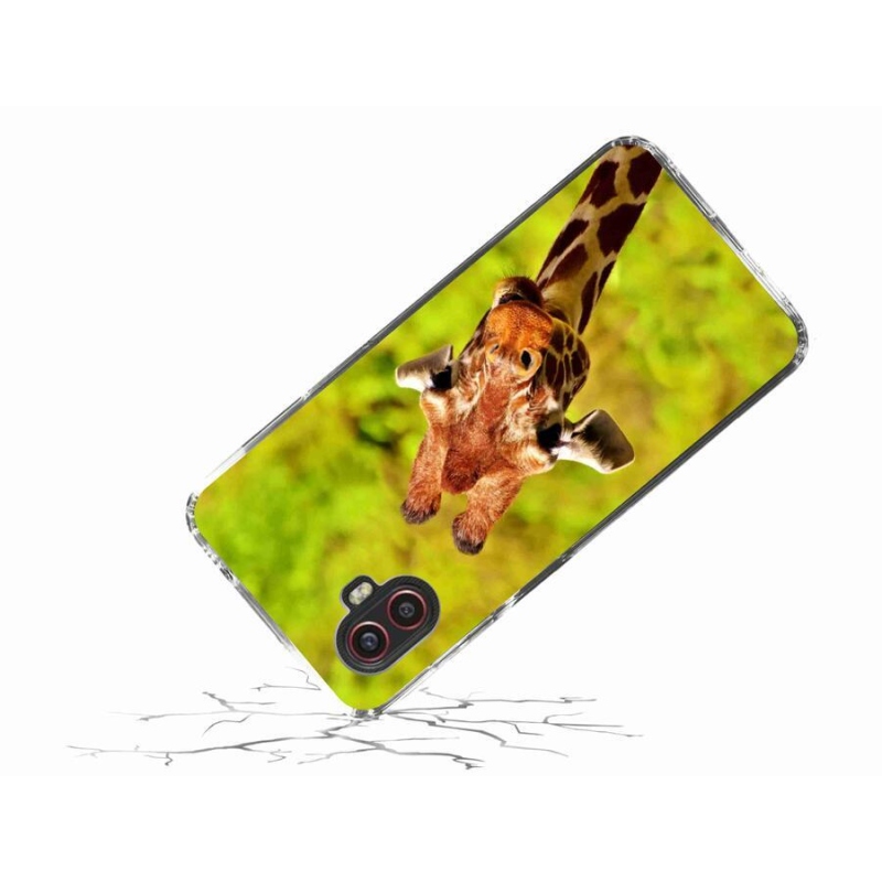 Gelový kryt mmCase na mobil Samsung Galaxy Xcover 6 Pro - žirafa