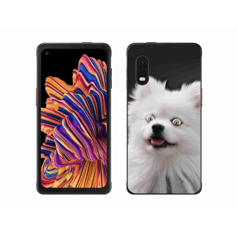 Gelový kryt mmCase na mobil Samsung Galaxy Xcover Pro - bílý špic