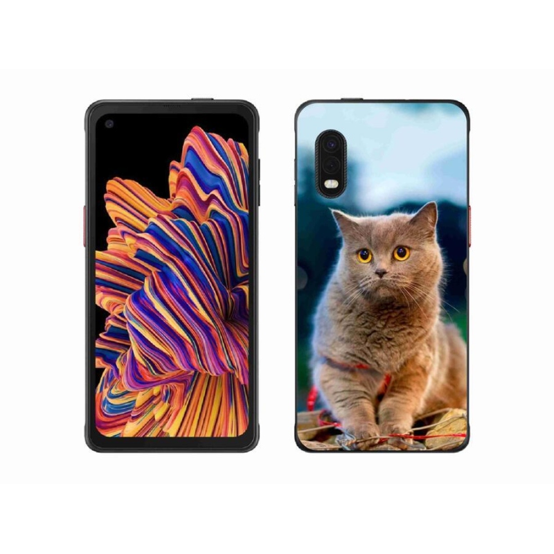Gelový kryt mmCase na mobil Samsung Galaxy Xcover Pro - britská modrá 2