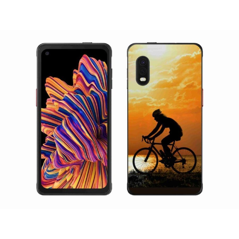 Gelový kryt mmCase na mobil Samsung Galaxy Xcover Pro - cyklovýlet