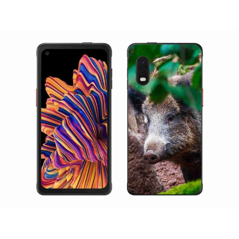 Gelový kryt mmCase na mobil Samsung Galaxy Xcover Pro - divoké prase