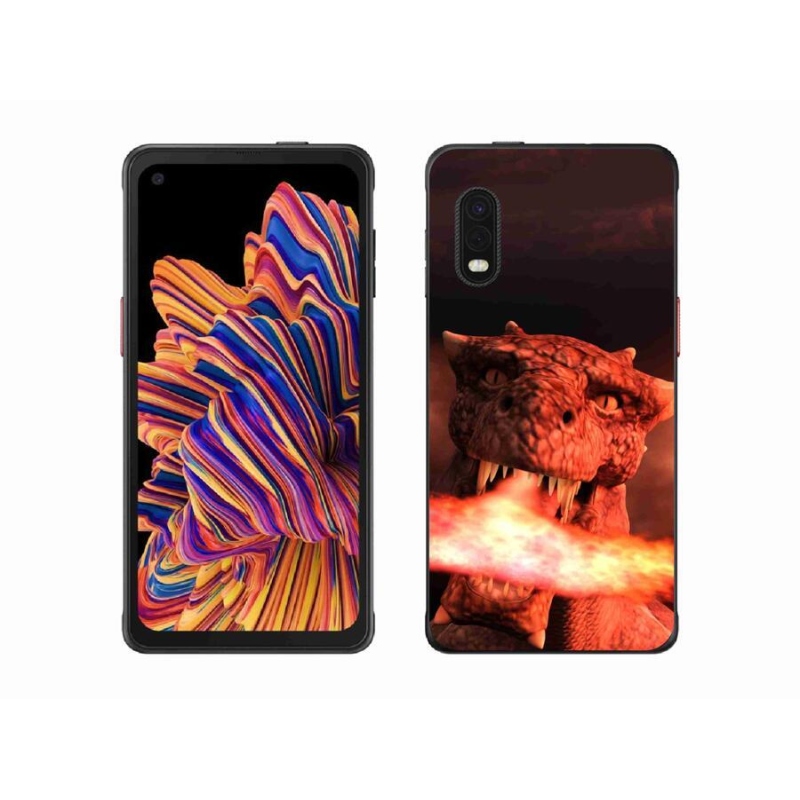 Gelový kryt mmCase na mobil Samsung Galaxy Xcover Pro - drak