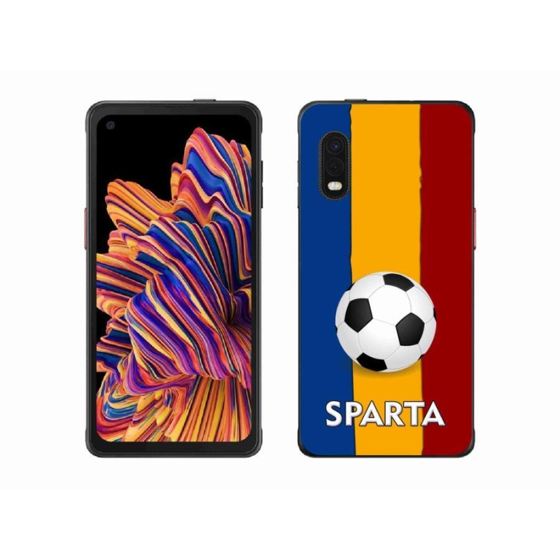 Gelový kryt mmCase na mobil Samsung Galaxy Xcover Pro - fotbal 1