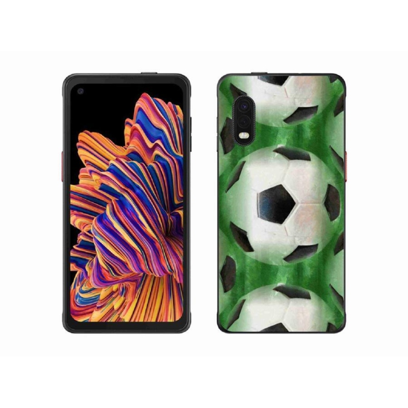 Gelový kryt mmCase na mobil Samsung Galaxy Xcover Pro - fotbalový míč
