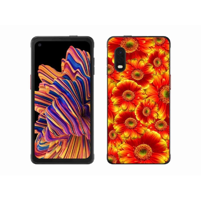 Gelový kryt mmCase na mobil Samsung Galaxy Xcover Pro - gerbera 1