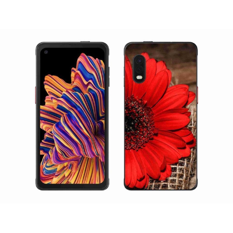 Gelový kryt mmCase na mobil Samsung Galaxy Xcover Pro - gerbera