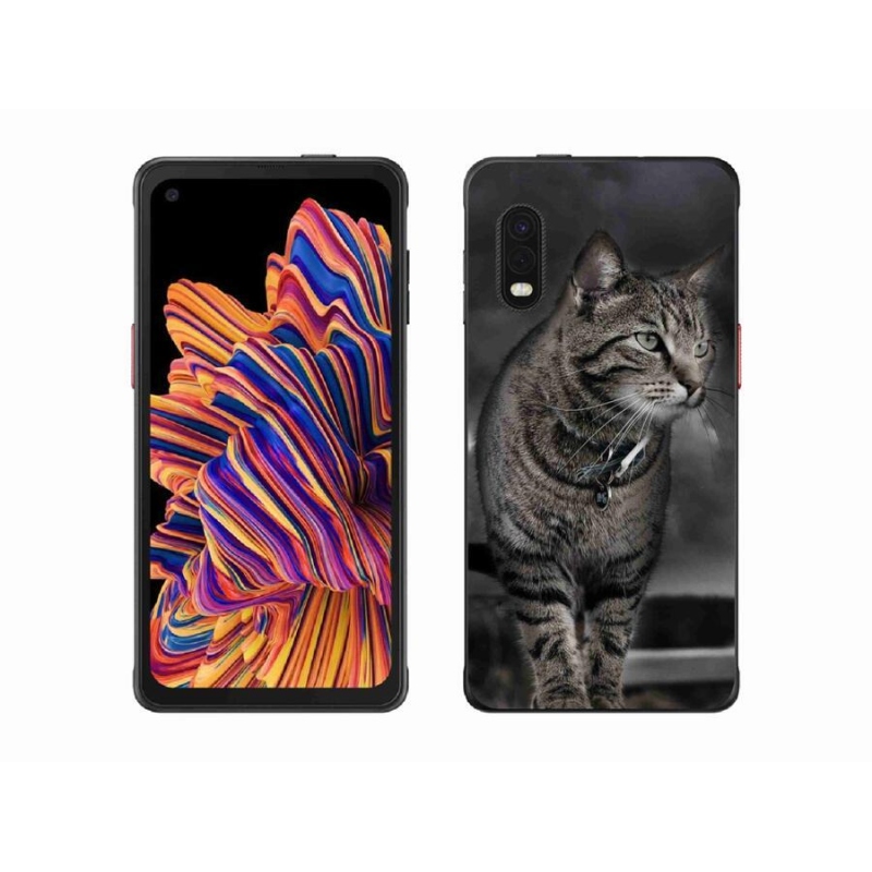 Gelový kryt mmCase na mobil Samsung Galaxy Xcover Pro - kočka