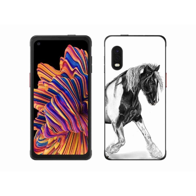 Gelový kryt mmCase na mobil Samsung Galaxy Xcover Pro - kůň