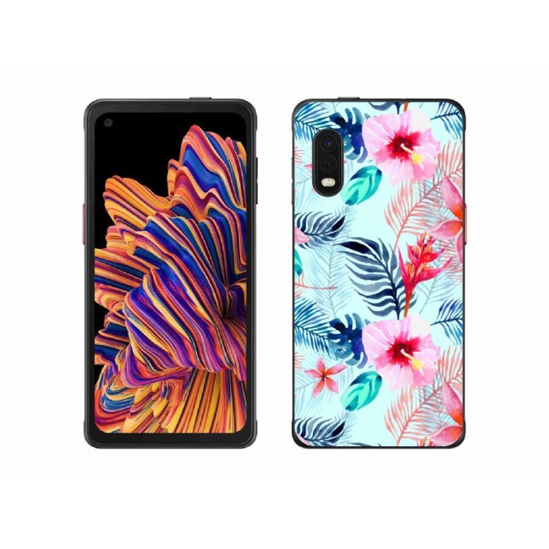 Gelový kryt mmCase na mobil Samsung Galaxy Xcover Pro - květiny