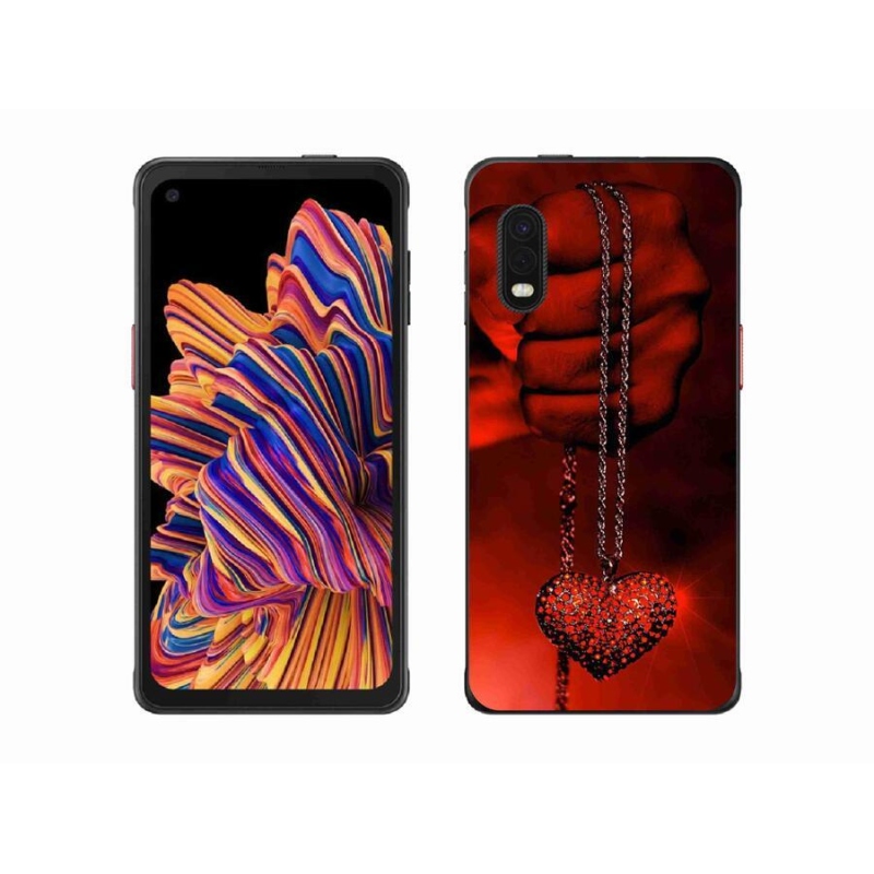 Gelový kryt mmCase na mobil Samsung Galaxy Xcover Pro - náhrdelník
