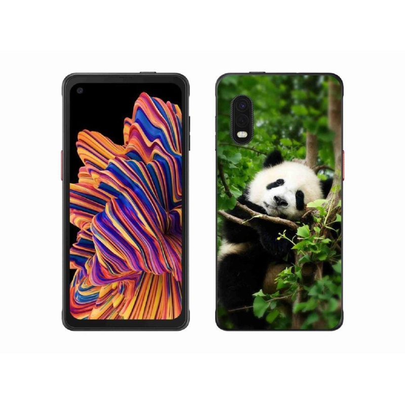 Gelový kryt mmCase na mobil Samsung Galaxy Xcover Pro - panda