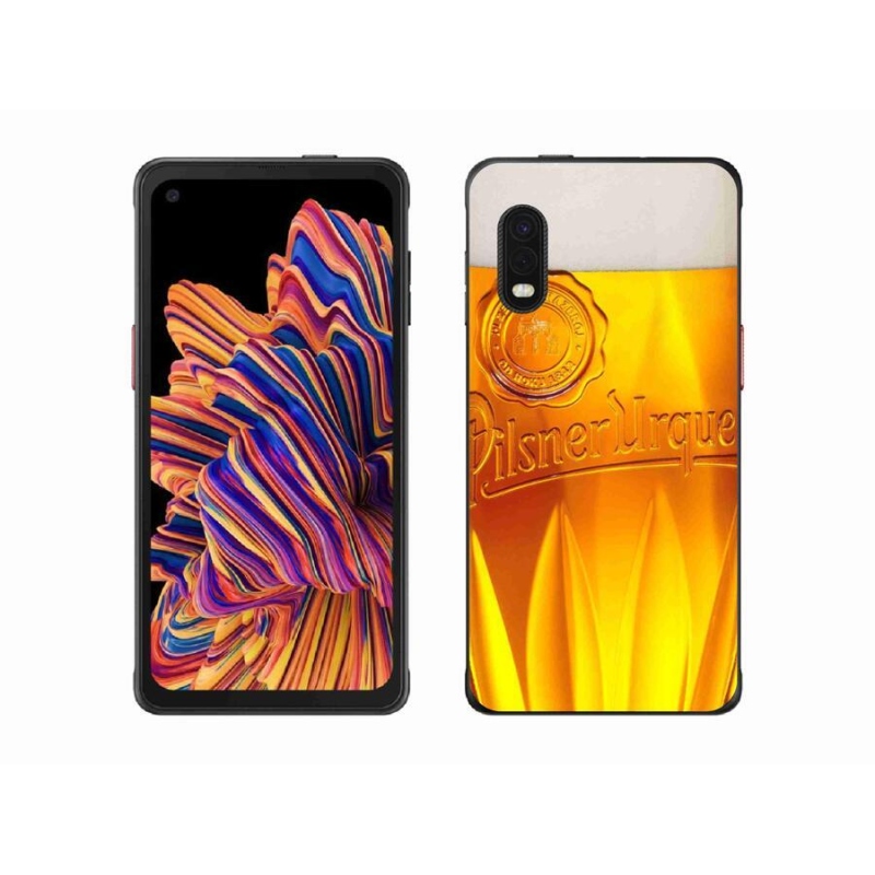 Gelový kryt mmCase na mobil Samsung Galaxy Xcover Pro - pivo