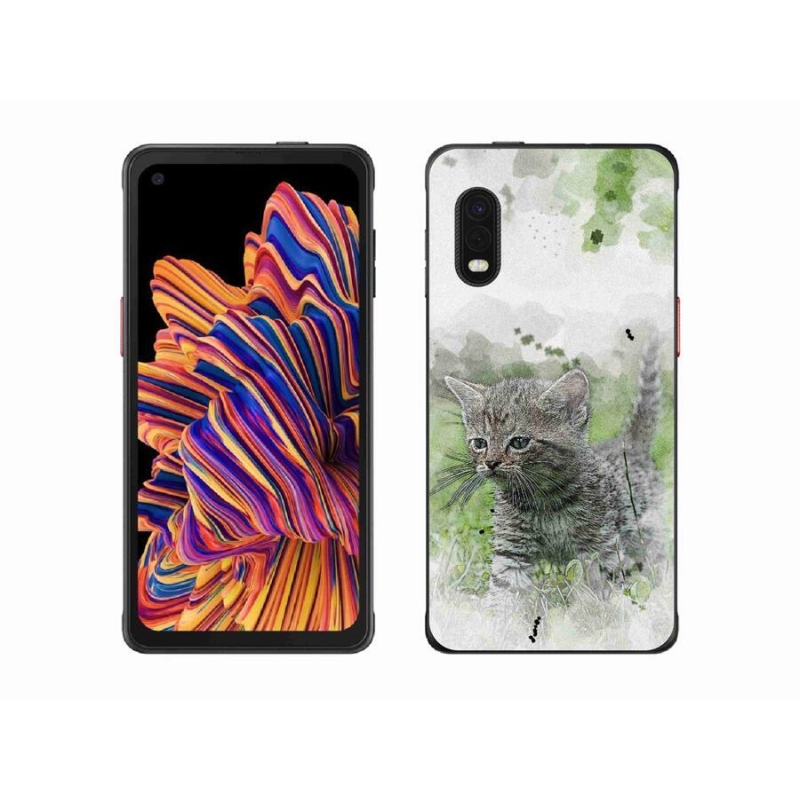 Gelový kryt mmCase na mobil Samsung Galaxy Xcover Pro - roztomilé kotě 1