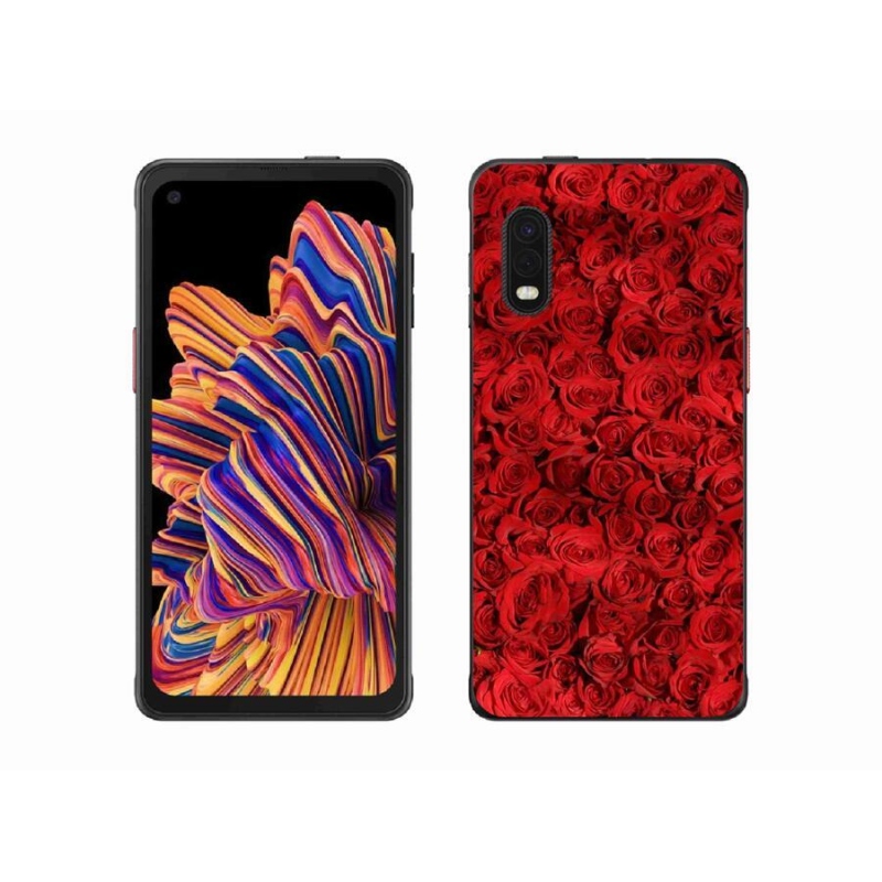 Gelový kryt mmCase na mobil Samsung Galaxy Xcover Pro - růže