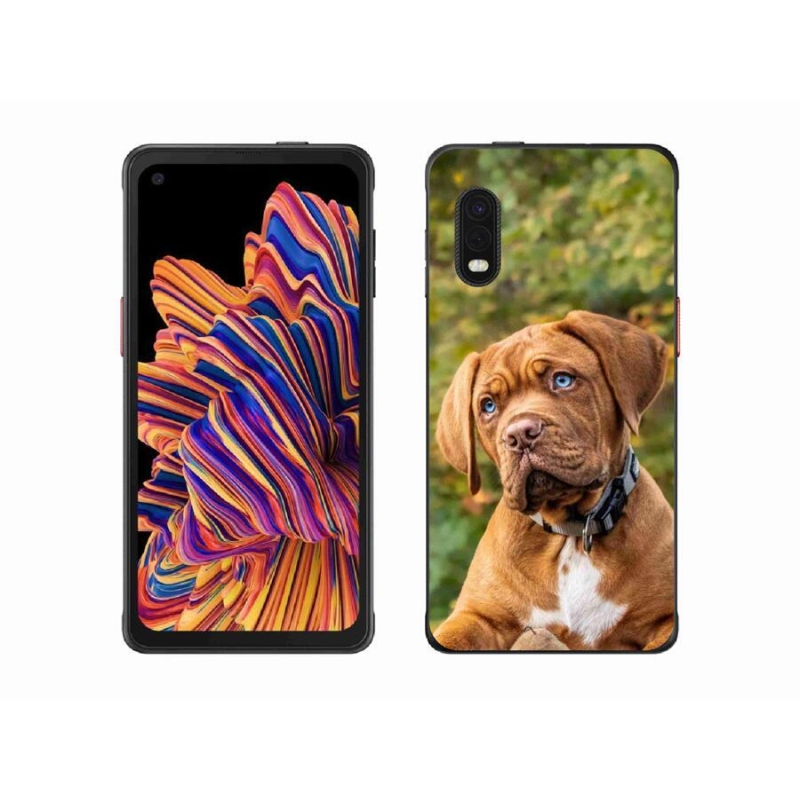 Gelový kryt mmCase na mobil Samsung Galaxy Xcover Pro - štěně