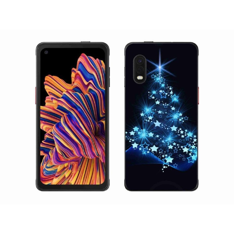 Gelový kryt mmCase na mobil Samsung Galaxy Xcover Pro - vánoční stromek