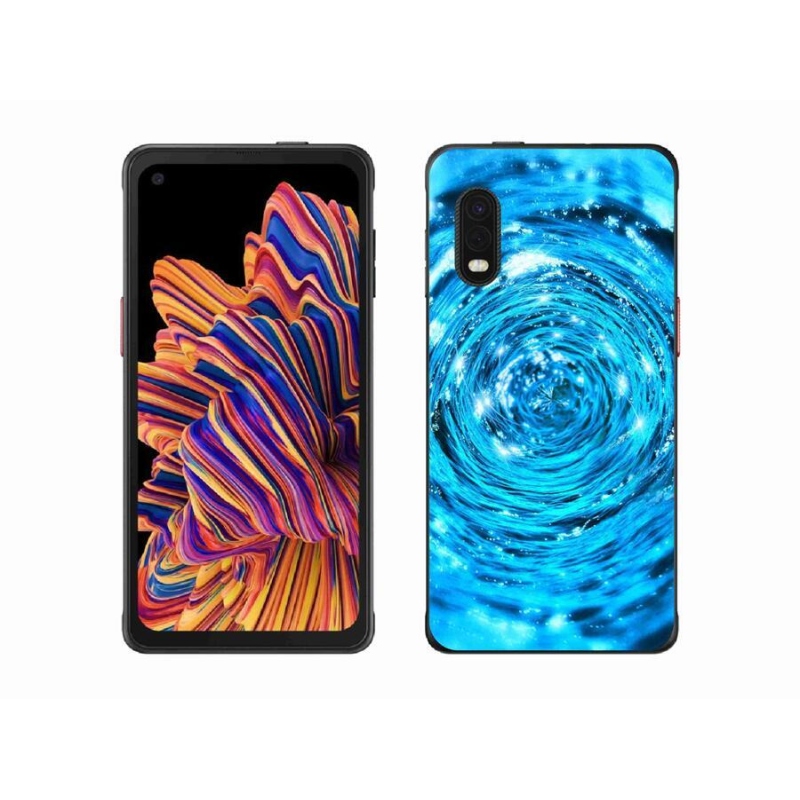 Gelový kryt mmCase na mobil Samsung Galaxy Xcover Pro - vodní vír
