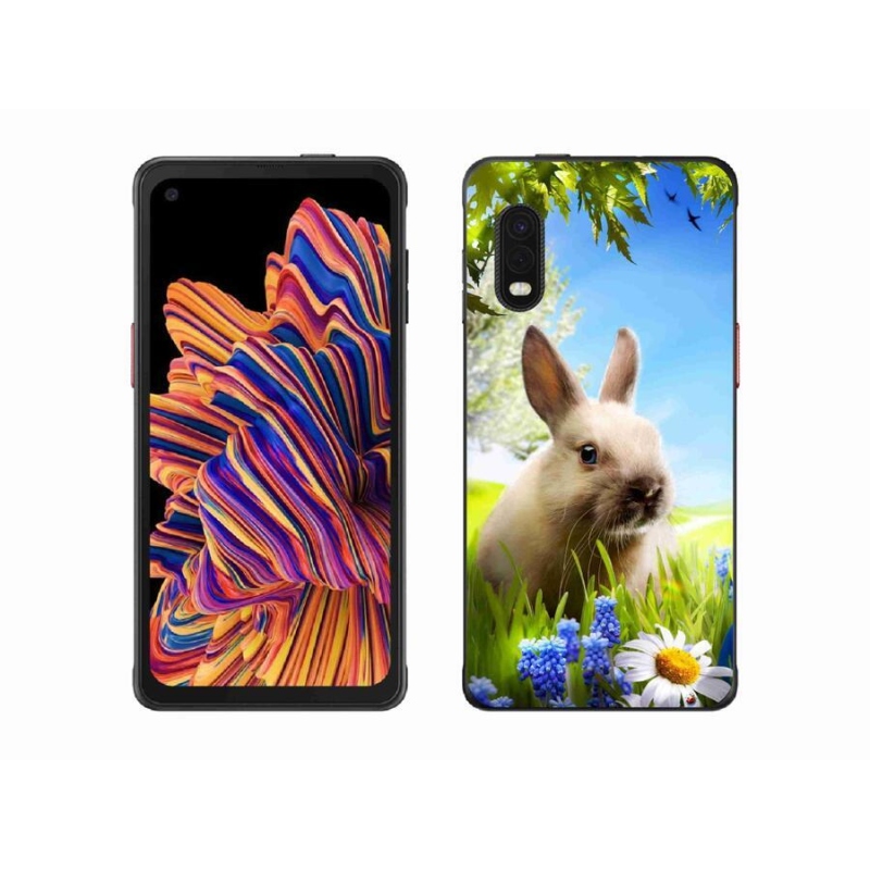 Gelový kryt mmCase na mobil Samsung Galaxy Xcover Pro - zajíček