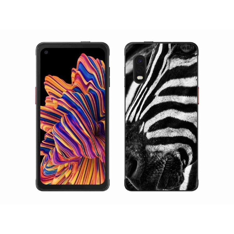 Gelový kryt mmCase na mobil Samsung Galaxy Xcover Pro - zebra