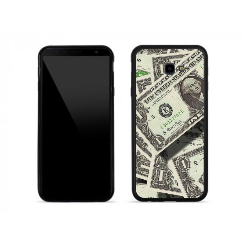 Gelový kryt mmCase na mobil Samsung J4 Plus - americký dolar