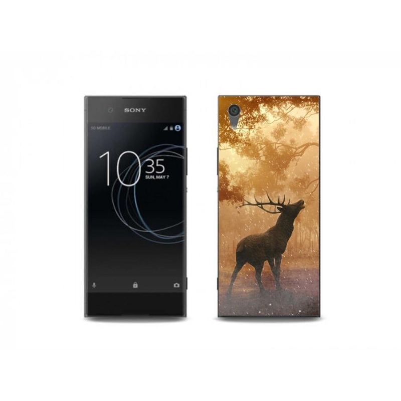 Gelový kryt mmCase na mobil Sony Xperia XA1 Plus - jelen v říji