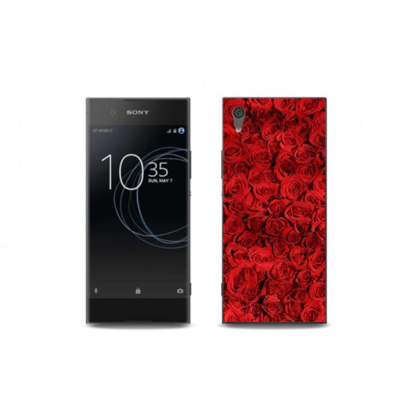 Gelový kryt mmCase na mobil Sony Xperia XA1 Plus - růže
