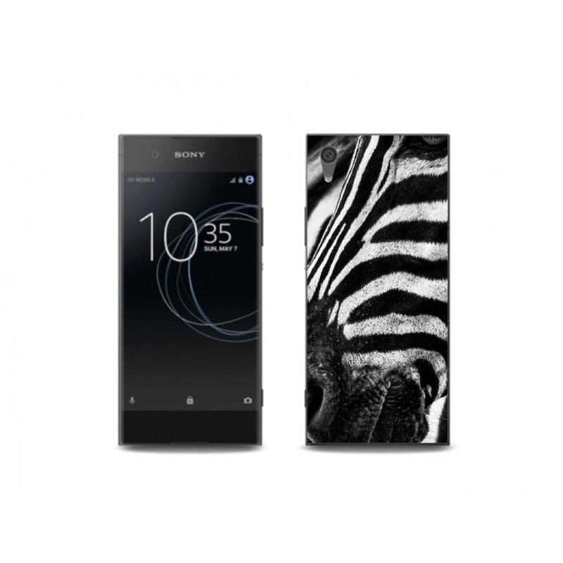 Gelový kryt mmCase na mobil Sony Xperia XA1 Plus - zebra