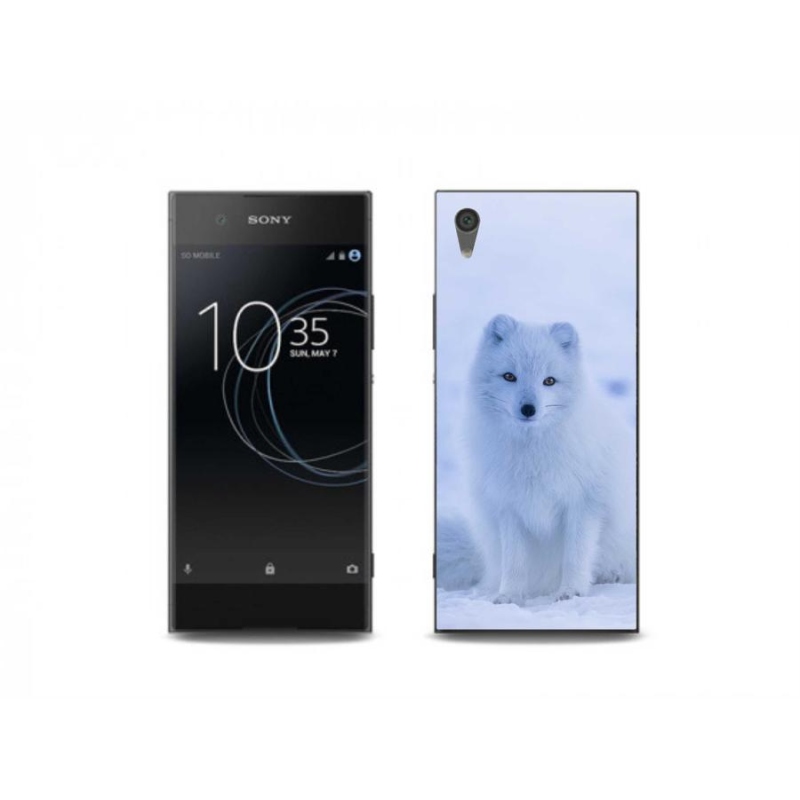 Gelový kryt mmCase na mobil Sony Xperia XA1 - polární liška
