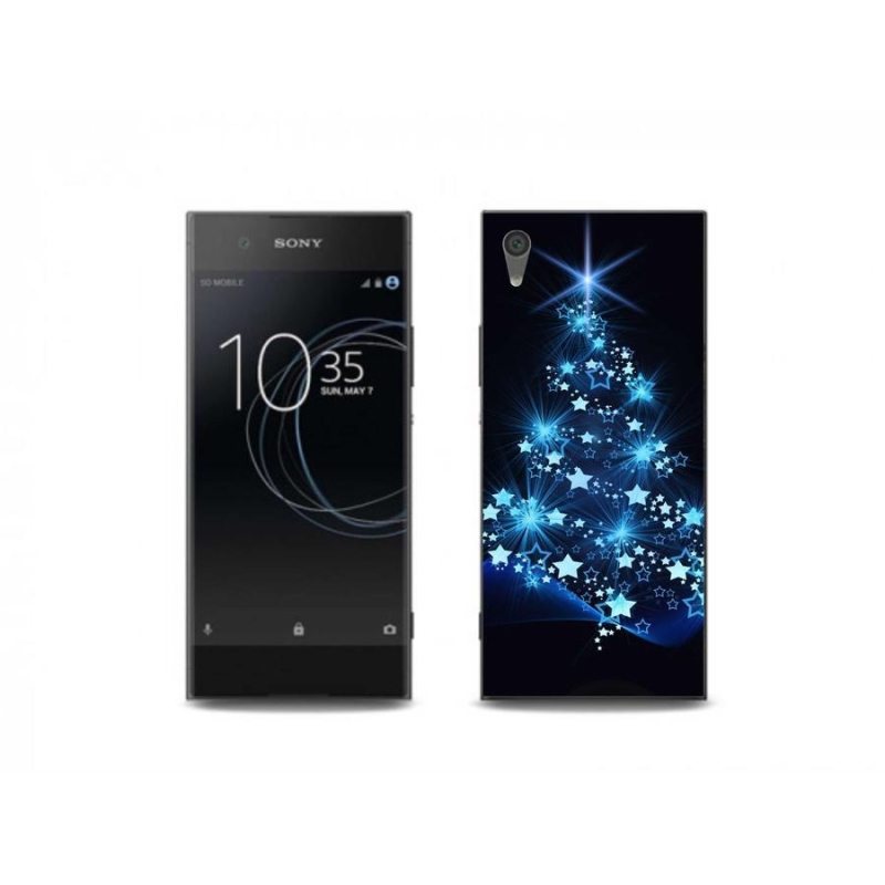 Gelový kryt mmCase na mobil Sony Xperia XA1 - vánoční stromek