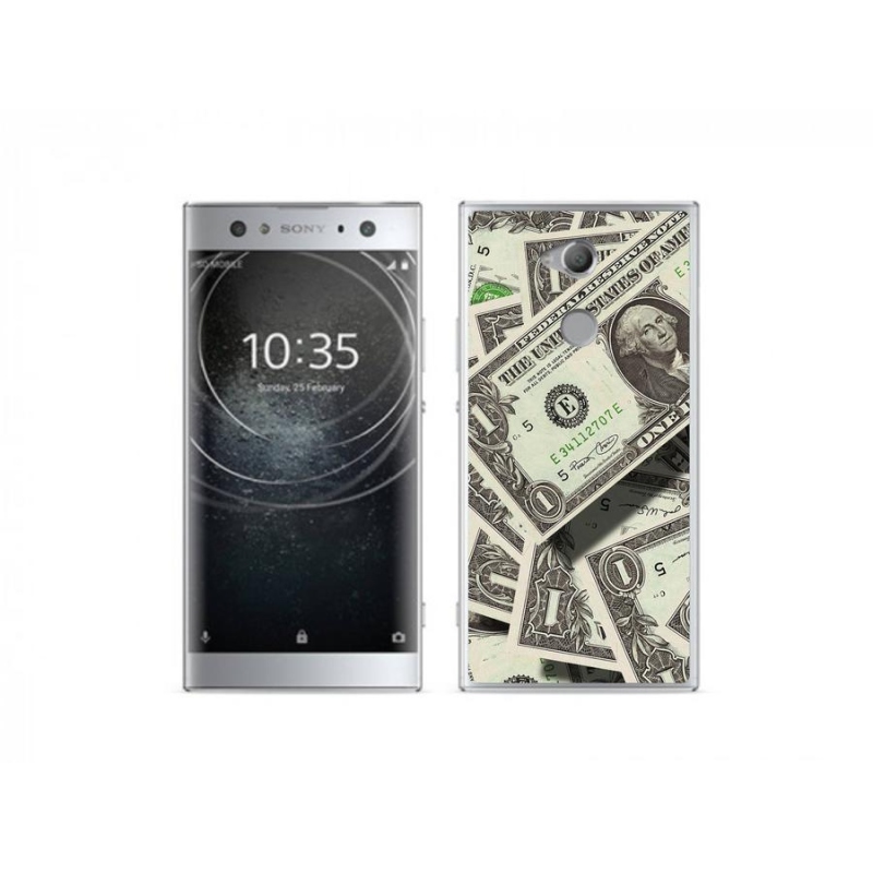 Gelový kryt mmCase na mobil Sony Xperia XA2 Ultra - americký dolar