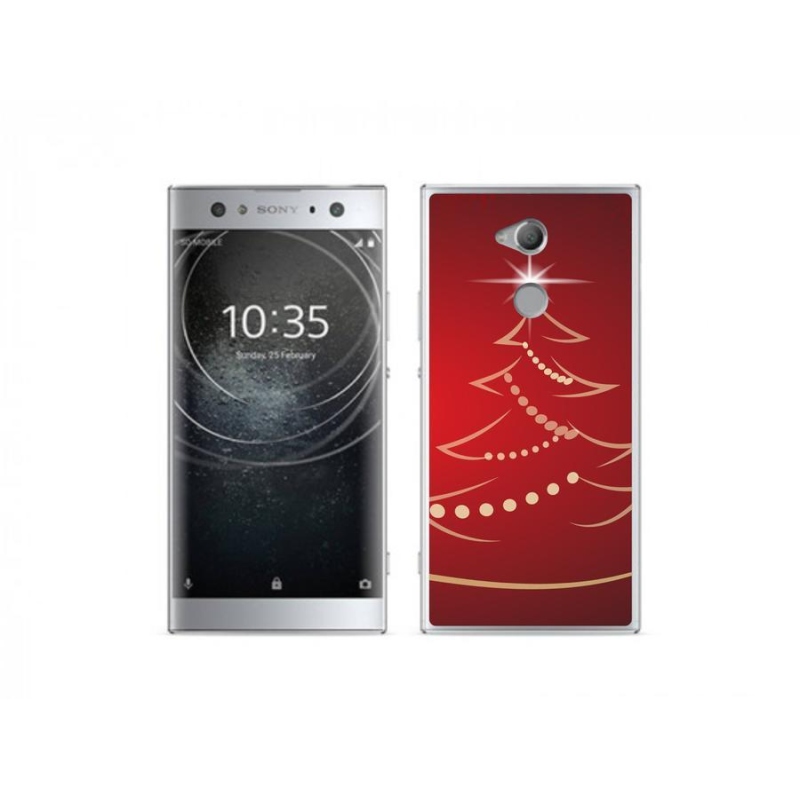 Gelový kryt mmCase na mobil Sony Xperia XA2 Ultra - kreslený vánoční stromek