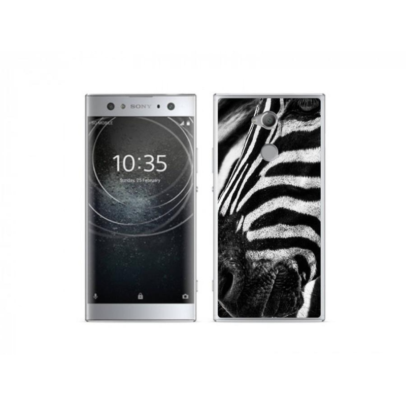 Gelový kryt mmCase na mobil Sony Xperia XA2 Ultra - zebra
