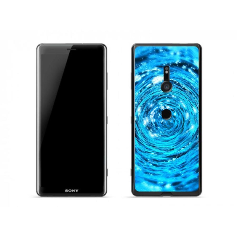 Gelový kryt mmCase na mobil Sony Xperia XZ3 - vodní vír