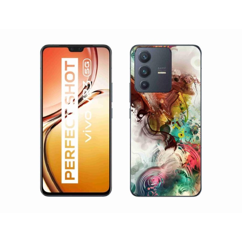 Gelový kryt mmCase na mobil Vivo V23 5G - abstrakt 1