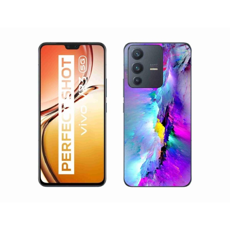 Gelový kryt mmCase na mobil Vivo V23 5G - abstrakt