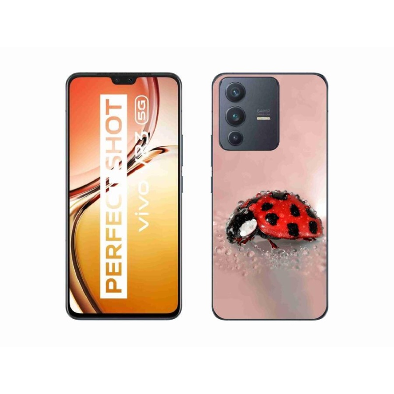 Gelový kryt mmCase na mobil Vivo V23 5G - beruška