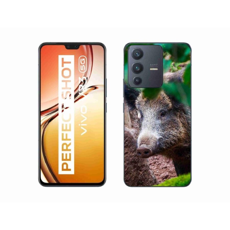 Gelový kryt mmCase na mobil Vivo V23 5G - divoké prase