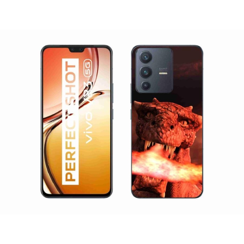 Gelový kryt mmCase na mobil Vivo V23 5G - drak